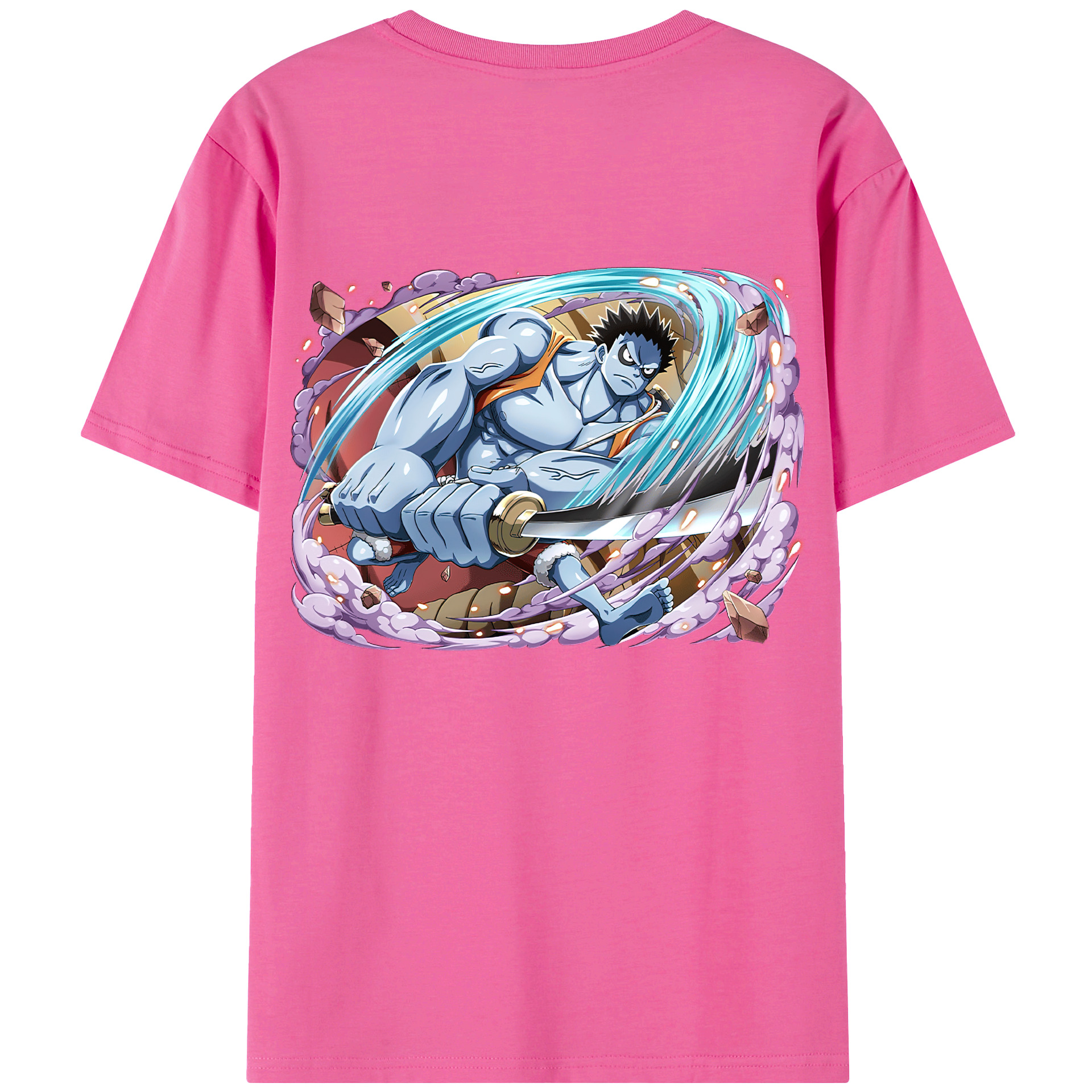 ワンピース モンキー・D・ルフィ ONE PIECE Monkey D. Luffy レディース半袖Tシャツ(バックプリント)
